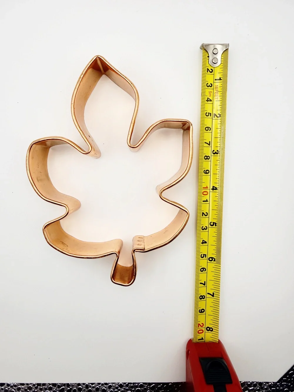 Oversized 6” X-Large Copper Cookie Cutter Set - Gingerbread, Tree, Tulip, Leaf